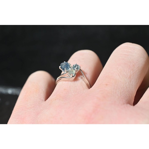 Montana Sapphire Ring, Raw Stone Ring, Bohemian Ring, Unique gift for Her
